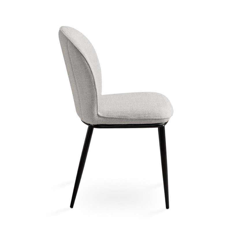 Jacarius 18'' H Upholstered Side Chair, Grey