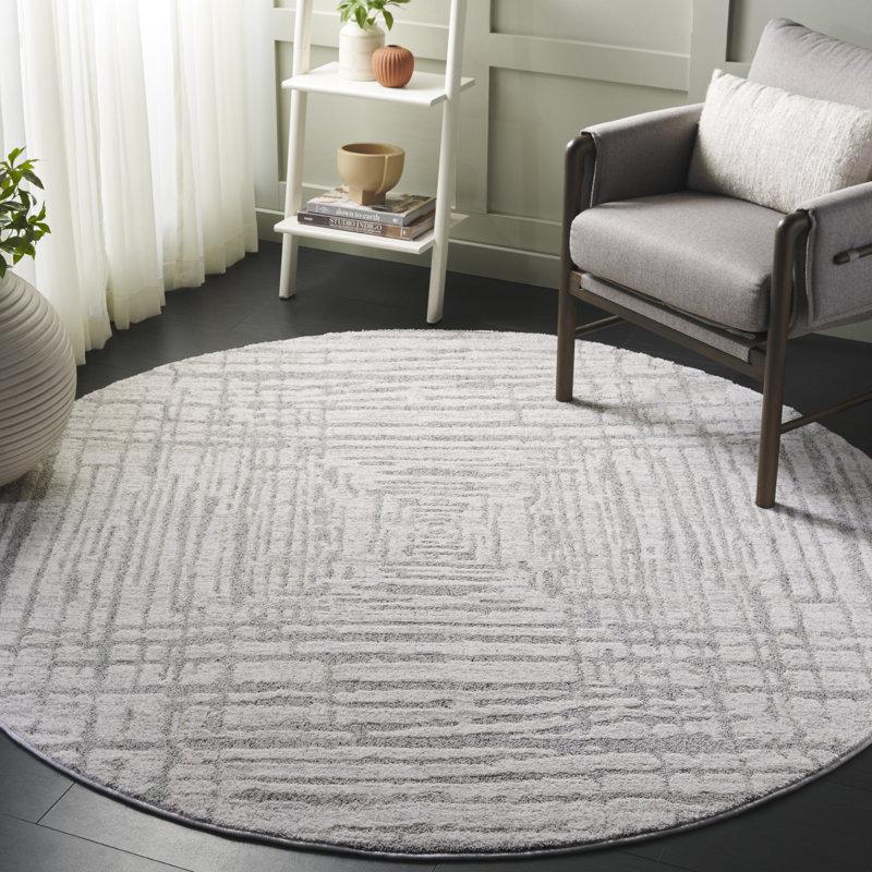 Tapis à performance abstraite Northport 404, Rond 6 pi 7 po