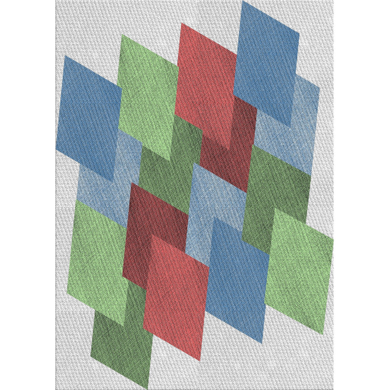 Rapoza Geometric Indoor Rug, Rectangle 5' x 7'
