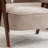 25"W Extra Wide Armchair With Wood Legs, Boucle Fabric Upholstered Accent Chair With Wingback, Mid-Century Modern Barrel Chair With Curved Arms, Thick Cushion For Living Room Bedroom Cafe, Coffee-2010559532