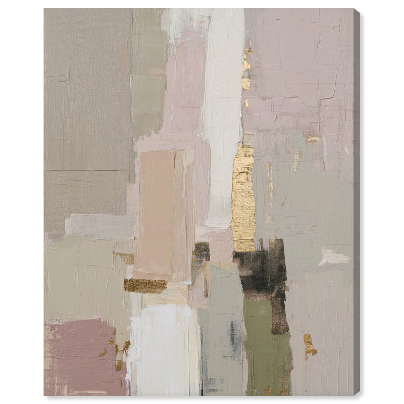 «Mute Palette III», reproduction d'art sur toile, art bohème neutre par Art Remedy, H 24 po x l 20 po