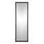 Miroir pleine longueur 23 po x 72 po avec cadre perlé en métal, miroir rectangulaire surdimensionné pour le salon, noir
