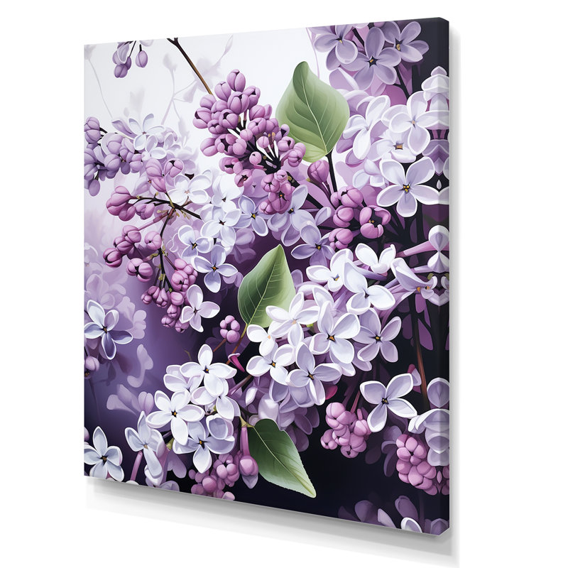 Magnifique paysage de rêve lilas V, H 40 po x l 30 po x P 1,5 po, Toile tendue