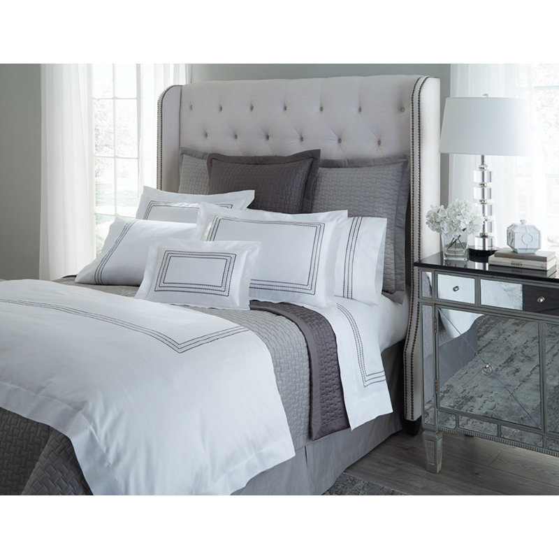Stella Sateen Sheet Set, California King, Sky Blue