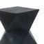 Table d'appoint en béton noir Prismatic Symmetry