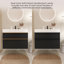 Meuble-lavabo flottant moderne moderne avec panneau de particules durable et élégant
