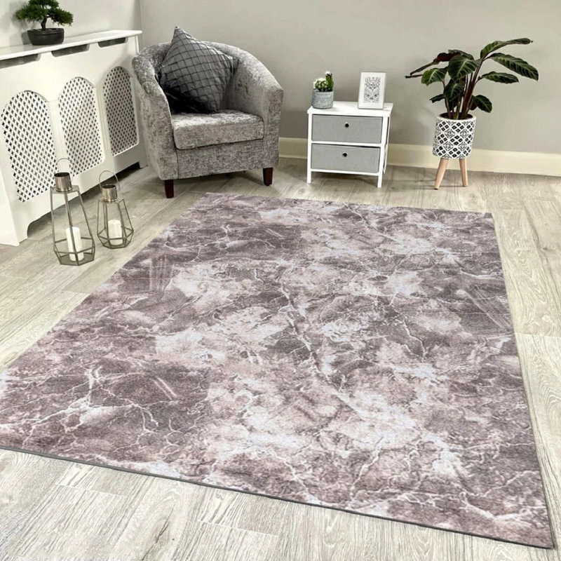 Rectangle Marble Dhurrie Indoor / Outdoor, Rectangle 60 x 220 cm