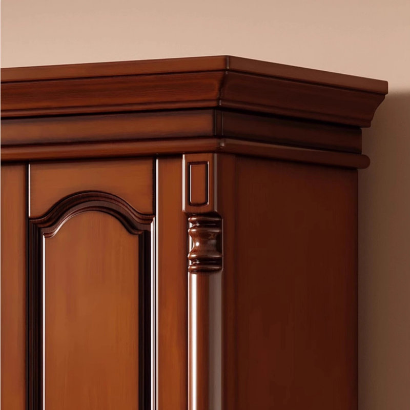 Garde-robe de luxe rétro American Light Brown