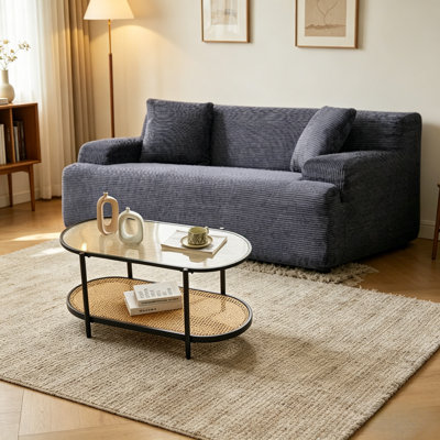 2 Piece Living Room Sets Loveseat & Coffee Tables End Tables