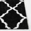 Tapis noir et blanc à motif géométrique-1573717784