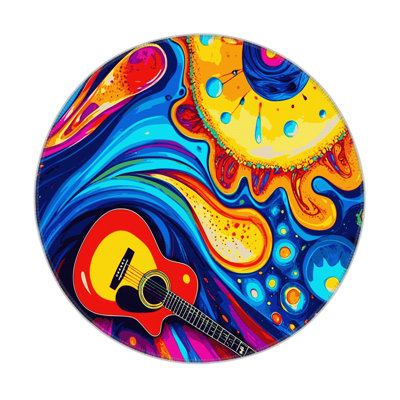Rainbow Reverberation Indoor And Outdoor Area Rug