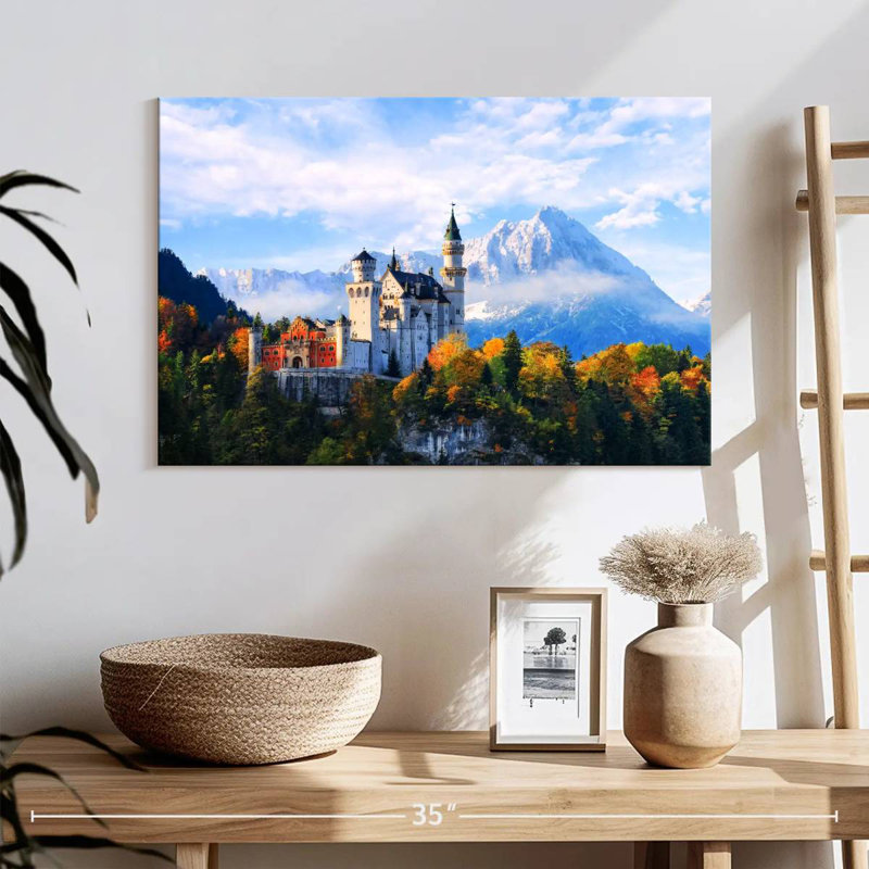 Château de Neuschwanstein, Alpes bavaroises, H 16 po x l 24 po