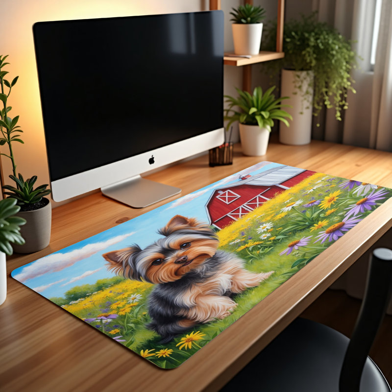 Polyester Desk Pad, 14.4x12.1