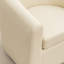 Fauteuil demi-tonneau pivotant rembourré Morre-867137653
