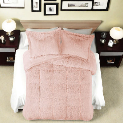 Ensembles de literie en fausse fourrure douillette, matériau en polyester, style moderne pour la maison