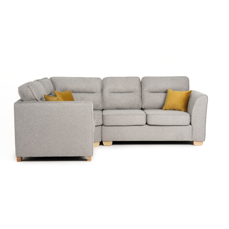 Marryn Upholstered Corner Sofa, Left Hand Facing, Light Grey