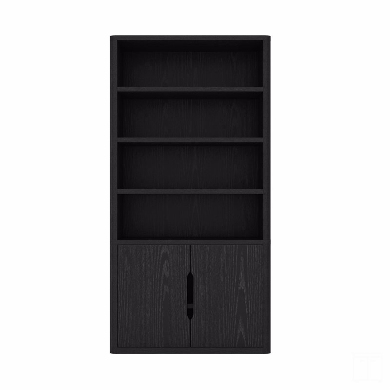 Bibliothèque 40 ", Noir, H 79 po x l 40,2 po x P 18,1 po