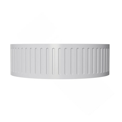 15"Concrete Vessel Round Modern Gray Bathroom Sink
