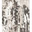 Abstract Area Rug in Charcoal/Beige/White