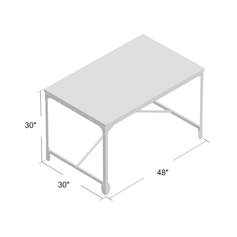 Metal Base Writing Desk