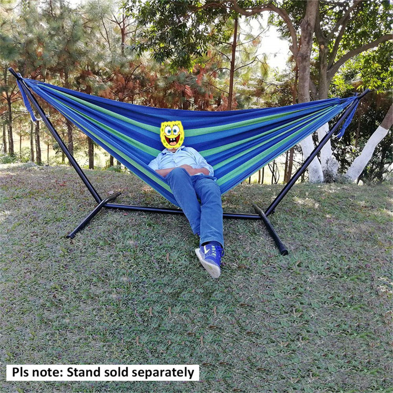 Carlynn Double Classic Hammock, Blue/Green