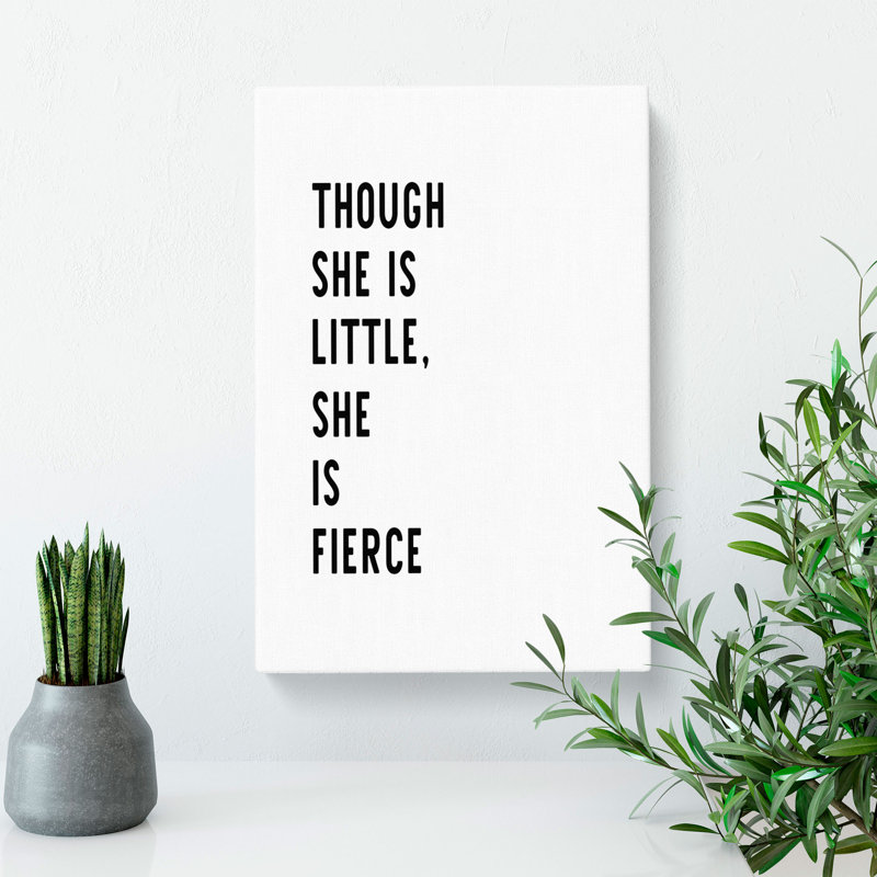 She Is Fierce - Wrapped Canvas Print, 91cm H x 60cm W x 3cm D