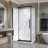 Vienna 48 In. X 32 In. X 78.6 In. Semi-Frameless Rectangular Shower Kit In Black With Wall Panels And Base-120146727