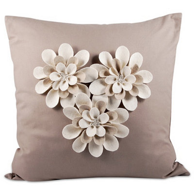 Floral Reversible Throw Pillow
