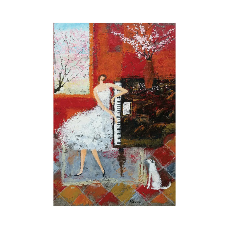 Spring Melody by Gia Revazi - Gallery-Wrapped Canvas Giclée on Canvas, Wrapped Canvas, 20.32 cm H x 30.48 cm W