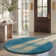 Jiang Shag Turquoise Area Rug