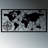 Decorative Metal Wall Accessory, Black, 23.6 x 47.2 inches | Durable Metal Body, Thickness: 0.06 inches | Requires 3 AA Batteries (Not Included), Easy Installation, IP20 Rated, Stylish Home Décor for Any Room