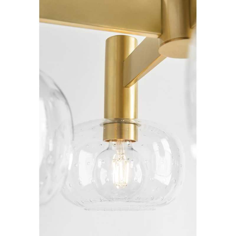 Harlow 8 Light Chandelier, Aged Brass