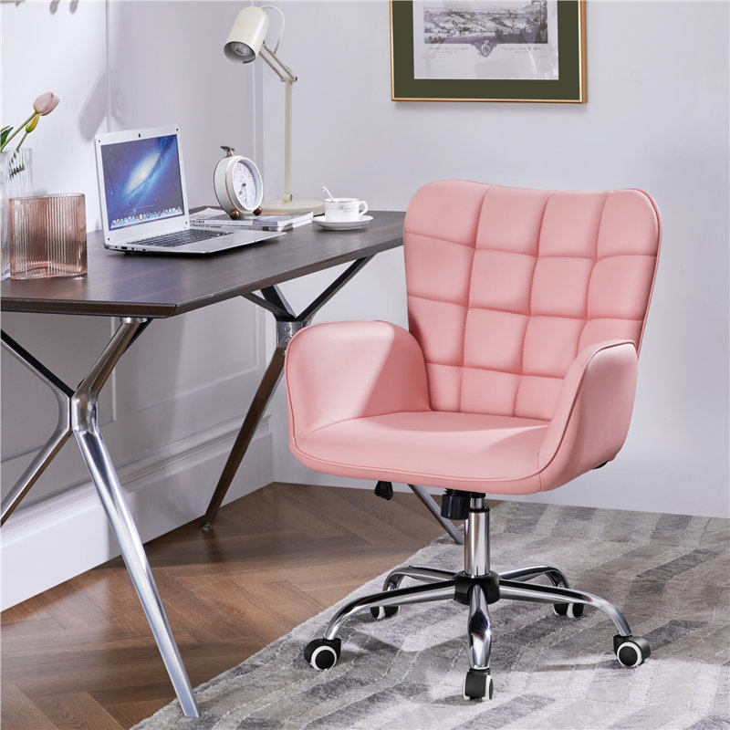 Yaheetech Office Chair, Pink