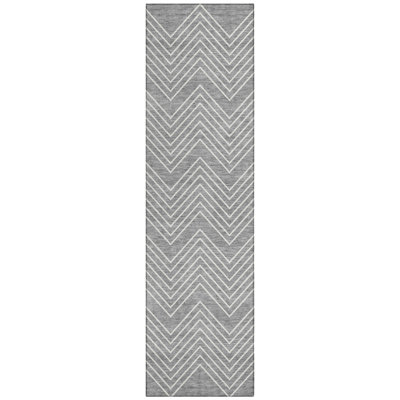 Machine Washable Indoor/Outdoor Kerwin ACN2390 Geometric Rug