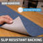 Doublure de tablette et de tiroir de qualité supérieure, tissu rembourré épais, absorbant, imperméable, antidérapant, non adhésif, doublures pour armoires de cuisine, armoires (bleu bourrache) (12 po x 59 po) (fabrication américaine)-87189153-101170186