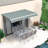 Alvin Manual Retractable Slope Patio Awning in Dark Green-99277968