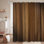 Panneau de bois abstrait brun foncé avec 12 crochets