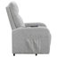 Fauteuil inclinable gris capitonné