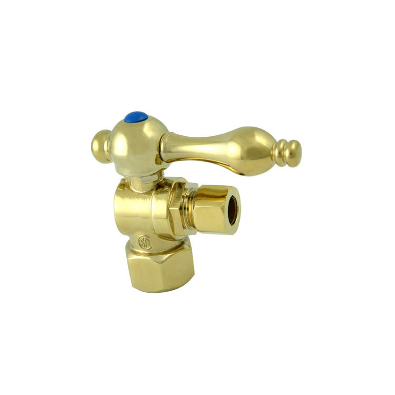 Quarter Decorative Turn Valves, Polished Brass