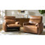 Très grand fauteuil inclinable manuel en similicuir de 43,5 po Alanson-235395344