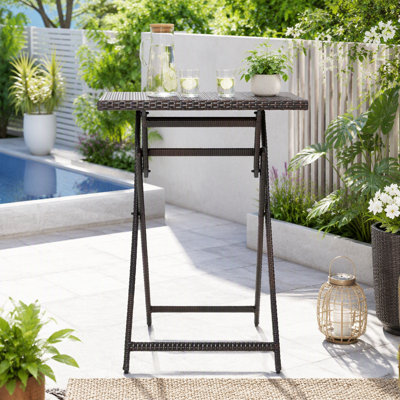 Table de bar en rotin