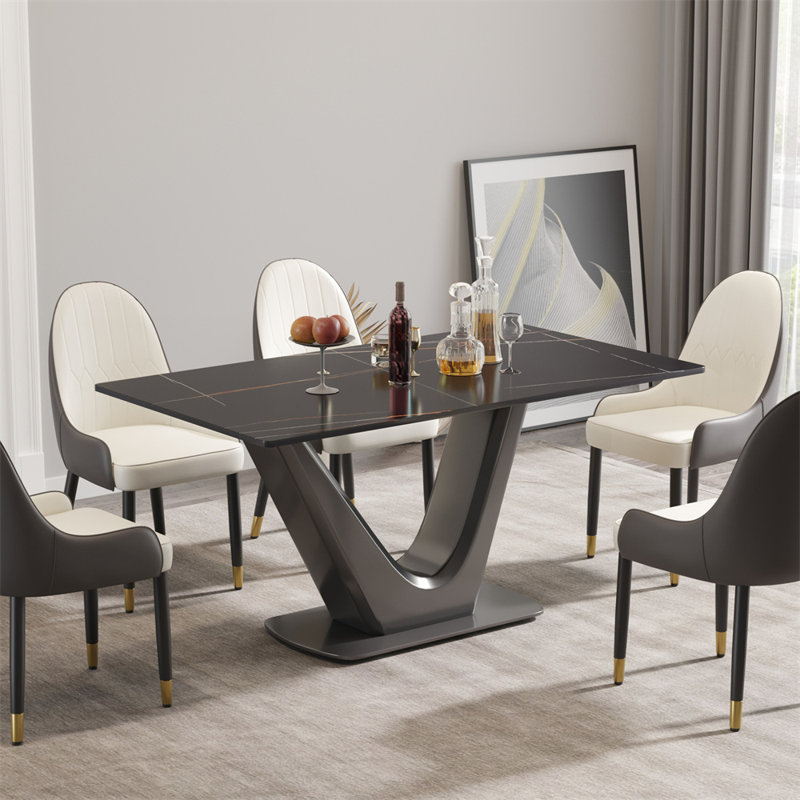 Xaidyn Rectangular, 63" L x 35.43" W, Black, Gray