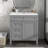 30'' Single Bathroom Vanity Base Only in Grey
