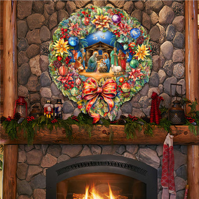 Décoration de Noël de Noël avec couronne de Noël par Debrekht