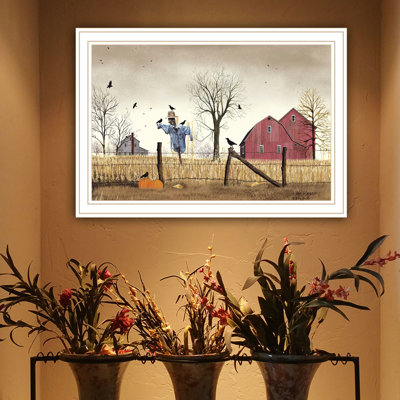 Ajoutez du caractère à votre espace - reproduction d'art encadrée blanche multicolore polyvalente Home After Harvest