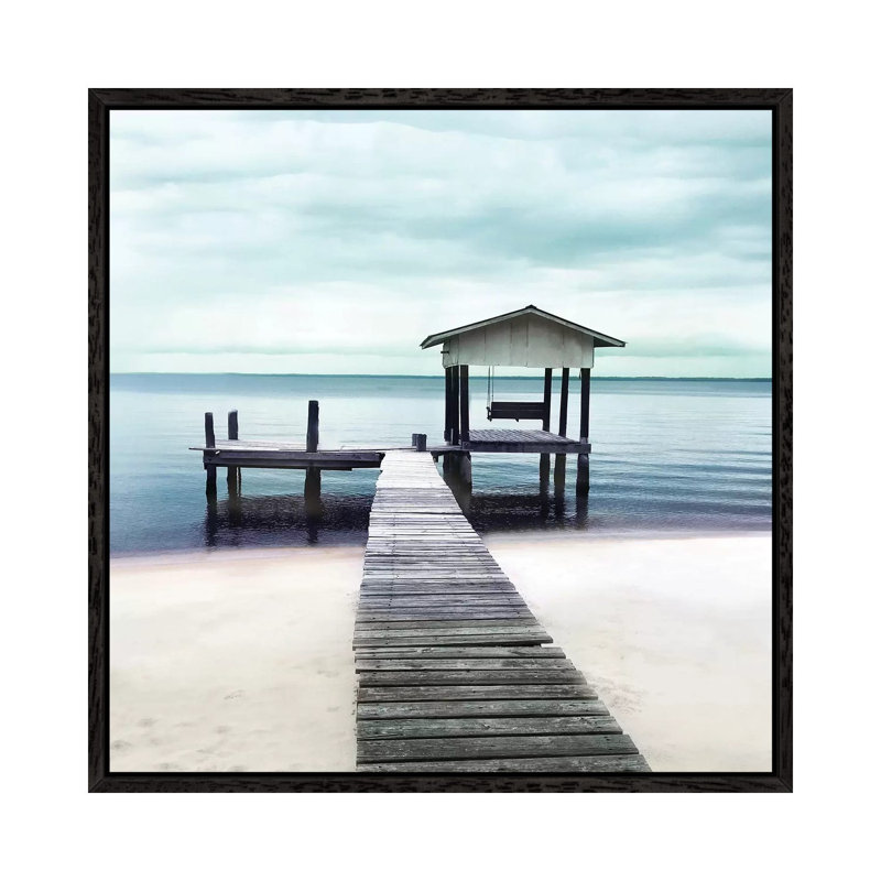 Peaceful Place by Nan - Print on Canvas, Black Framed Canvas, 45.72 cm H x 45.72 cm W