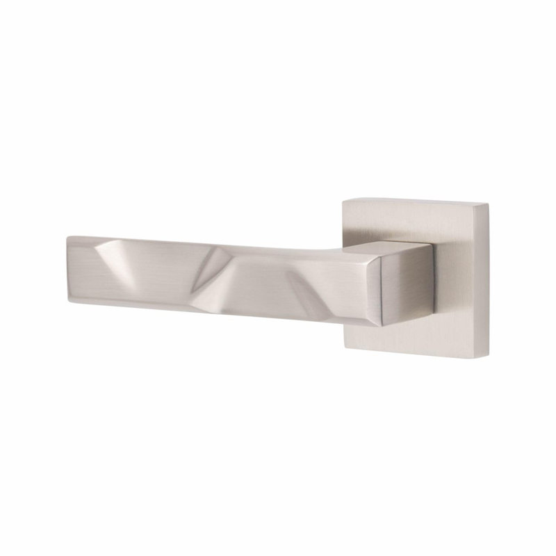  1 Pair Modern Nova Premium Design Door Handles on Square Rose