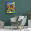 Art mural sur toile tendue - art mural Cathy Carey «The Chimayo Greeter» pour le salon, la chambre à coucher ou le bureau - 14 x 19-852452998