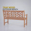 Schank Teak Outdoor Patio Garden Bench-39926771
