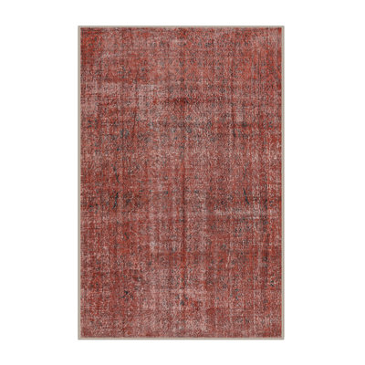 Tapis traditionnel rouge / beige Alshain